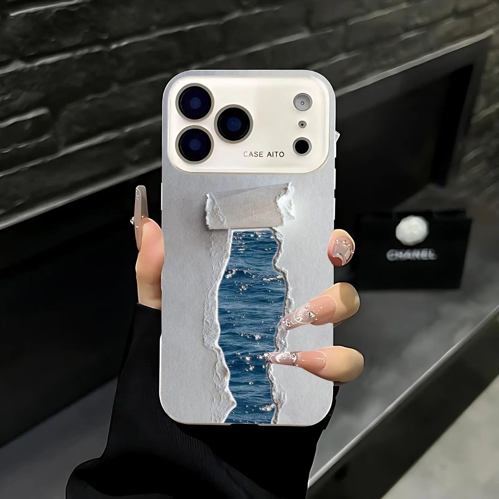Tear-out paper 3D visual print phone case. Suitable for iPhone 17 Pro Max, 16 Pro Max, 15 Pro Max, and 14 Pro Max. Full lens protection. Also compatible with iPhone 15, 14, 13, and 12. Made of skin-friendly TPU material.