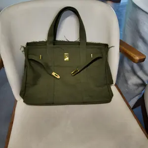 Canvas Tote Bag Distressed Style Handbag for Men and Women