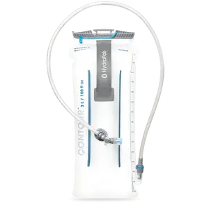HydraPak Water Reservoir 3L - Hydration Bladder Fits Most Backpacks – High-Flow Bite Valve, Leak Proof, Durable, and Dishwasher Safe