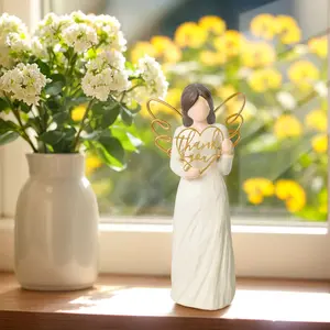 Just for You Angel, with Sincere Love, it is a gift expressing affection for women, girlfriends, and wives, hand carved and hand-painted angel statues,Sentimental Home Décor for Couples