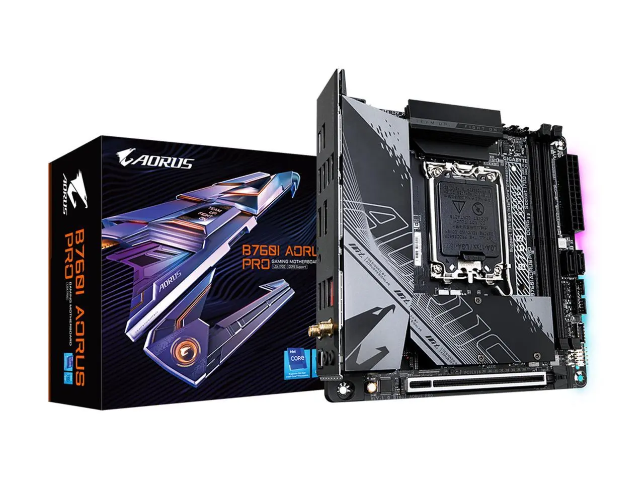 GIGABYTE B760I AORUS PRO LGA 1700 Intel B760 DDR5 SATA 6Gb/s Mini ITX Motherboard GIGABYTE B760I AORUS PRO LGA 1700 Intel B760 DDR5 SATA 6Gb/s Mini ITX Motherboard