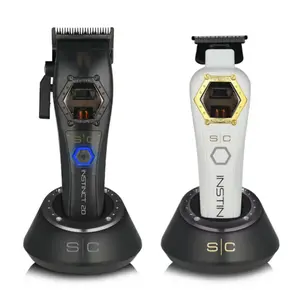 StyleCraft Instinct Metal Edition Cordless Hair Clipper w/ Instinct Metal Edition Trimmer (SC611M, SC410M) [COMBO]