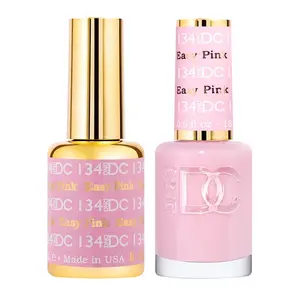 DND DC 134 EASY PINK Gel and Lacquer Duo nail care nail art
