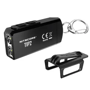 Nitecore TIP2 Keychain Light w/ Pocket Clip (720 Lumens | USB Rechargeable)