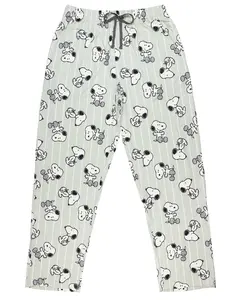 Peanuts Pajamas Men's Snoopy AOP Striped Lounge Sleep Pajama Pants