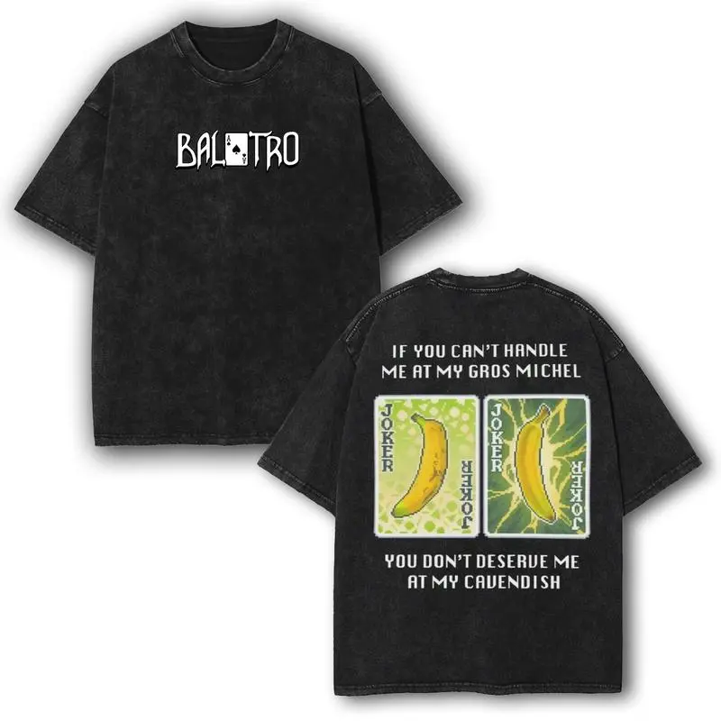 Cavendish Joker Balatro Graphic Tee, indie Game Shirt, Vintage Cotton T-Shirt for Game Fans, Casual Streetwear Menswear, Gamer Gift, Streetwear tee menswear clothes Hoodie Print unisex outfit