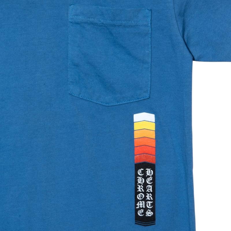 Chrome Hearts Turbo Logo Short Sleeve Tee Shirt Blue Multi