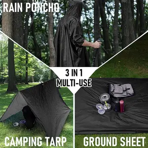 Multifunctional cape Raincoat Riding Outdoor Hiking Waterproof cape Breathable Adult Tactical Poncho