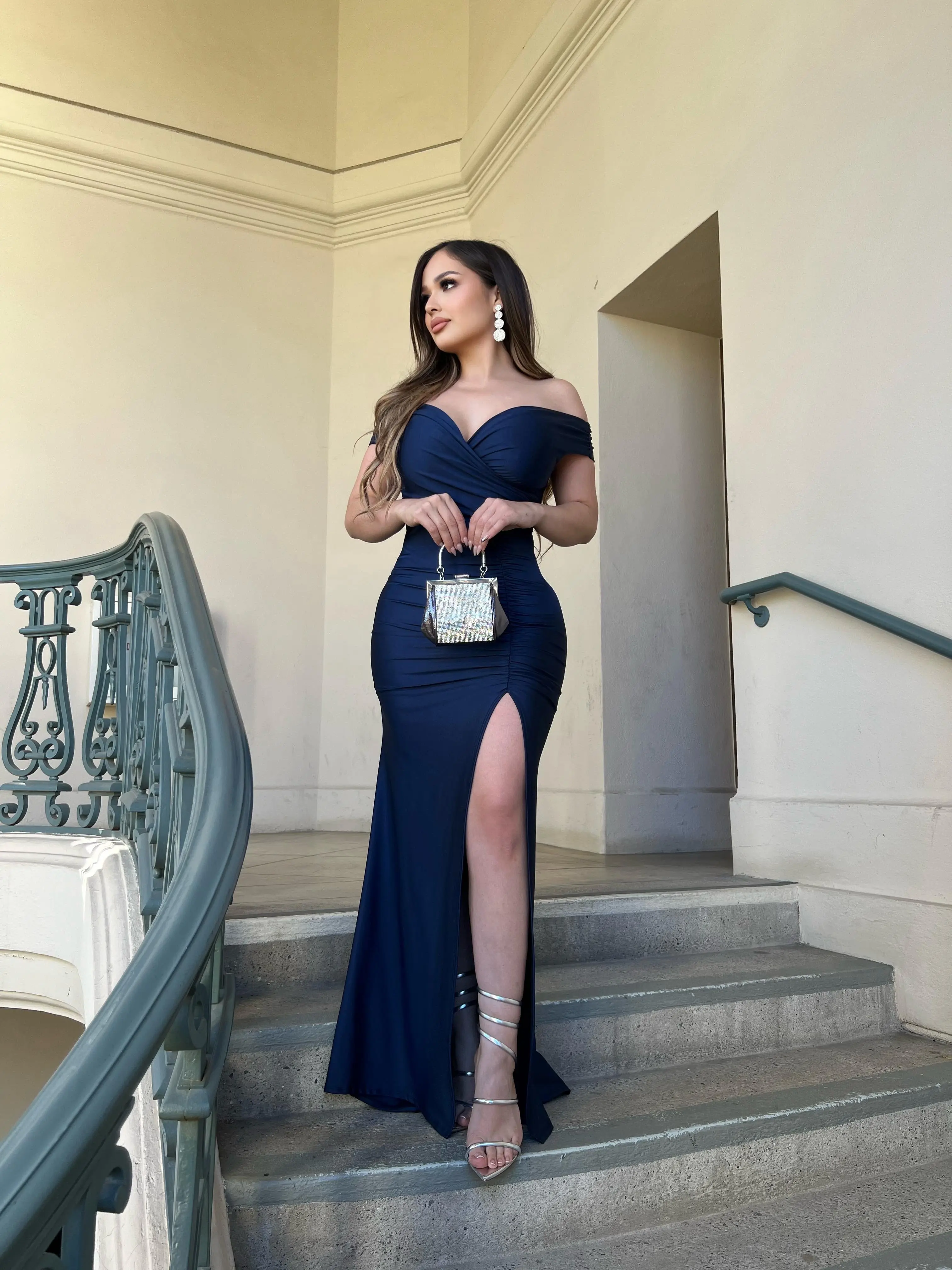 Women's Julissa Long Formal Dress - Elegant V-Neckline, Sleeveless Style,  Soft Stretchy Fabric, Comfortable Fit for Formal Wear - TikTok Shop