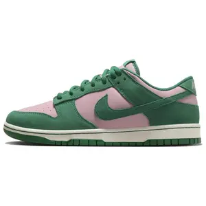 Nike Dunk Low Retro Low-Top Sneakers Unisex Green and Pink  two  tone