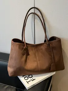 Classic Large Capacity Durable Luxury Tote Bag, Stylish Tote Bag, Commuter Tote Bag, Simple Lightweight, Perfect for Daily City Use, Vintage Style Luxe Women's Bag