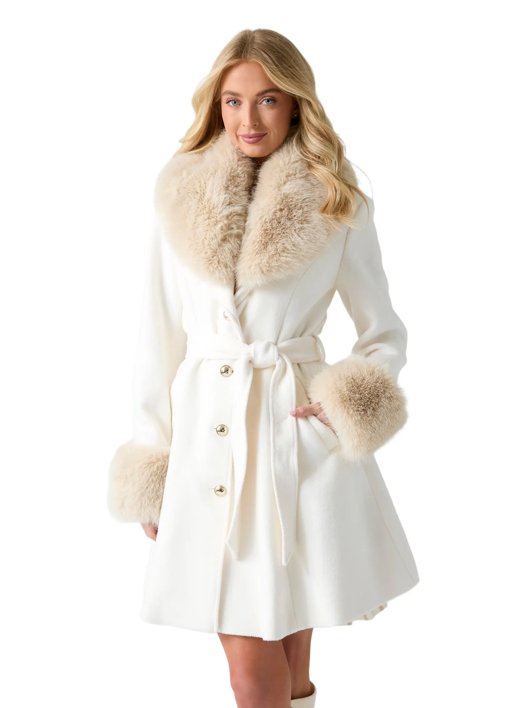 GUESS Female Wool blend coat