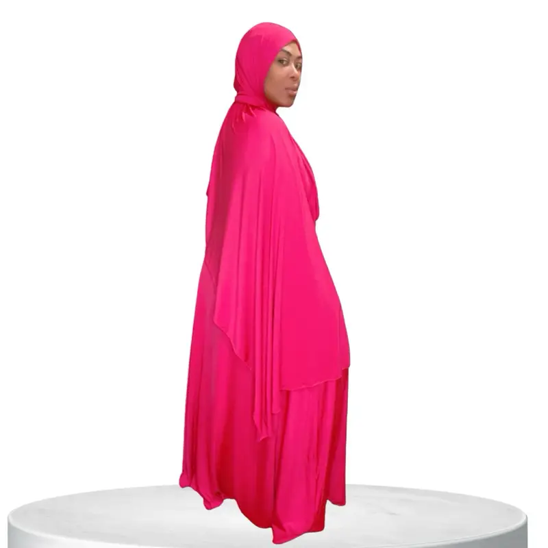 Abaya Clothing Solid Long Sleeve Round Neck Maxi Arabian Dress with Belt, Khimar, Kaftan Long Dresses for Women Spring Summer Fall, Modesty Clothing,