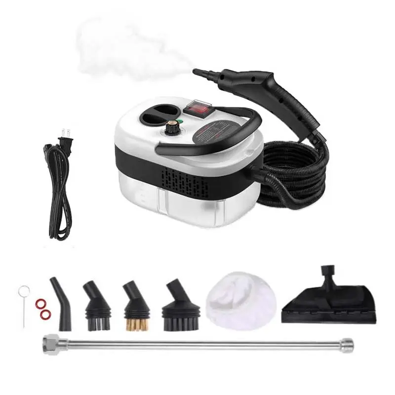 Portable Handheld Steam Cleaner with 10 Accessories, Adjustable Levels, Fast Heat-Up Steamer for Kitchen, Bathroom, Tile & Car Cleaning | High-Efficiency Stain Remover, Lightweight Portable Tool for Indoor & Outdoor Use