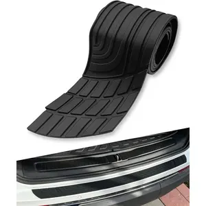 Car Rear Bumper Protector,  Universal Anti-Scratch Rear Bumper Guard for Cars/SUV, Black Heavy Duty Rubber Back Bumper Protector Trunk Automotive