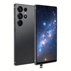 EET S25 Ultra Unlocked 5G Smartphone, 12GB+512GB, 6800mAh Battery, Fast Charging Capability, Android 14 System, 108MP+48MP Camera, Face & Fingerprint Unlock | Dual SIM | Autofocus | Built-in Pen |