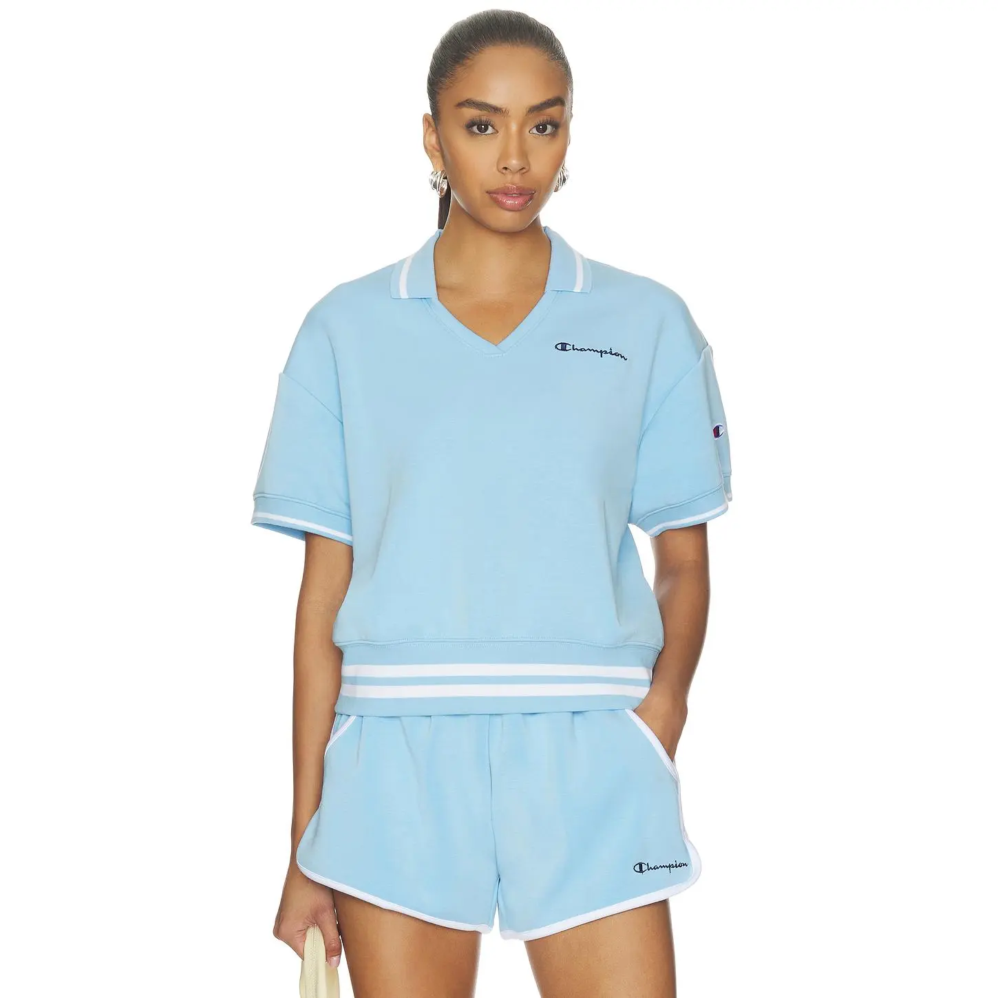 Champion Tennis Court Polo in Placid Blue