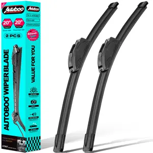 20"+20" Front Windshield Wiper Blades Replacement for 1999-2007 Ford F-150 Expedition/2003-2014 Ford E-150 OEM QUALITY Premium All-Season Automotive