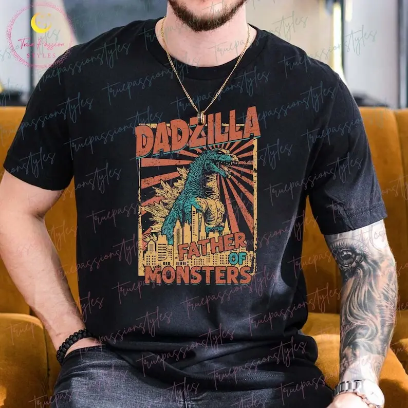 Dadzilla Shirt, Cool Daddy Dinosaur Shirt, Funny Papa Shirt, Dino Father Shirt, Gift for Dad