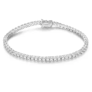 GMESME 3.0mm Cubic Zirconia Classic Tennis Bracelet for Women