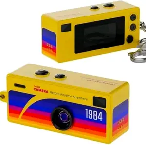 G6 Mini Keychain Digital Camera Blind Box Single Box (1PC),Mini Camera,Digicam,Video Recording,Bag Charm,1.6 Megapixels,Micro SD Card Slot,for Beginners Teens and Adults. SD card not included
