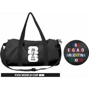 FIFA World Cup 26 Country Duffle Bag USA England Argentina Mexico Official 2026 Style Water-repellent Nylon Durable Spacious Travel Gym Bag