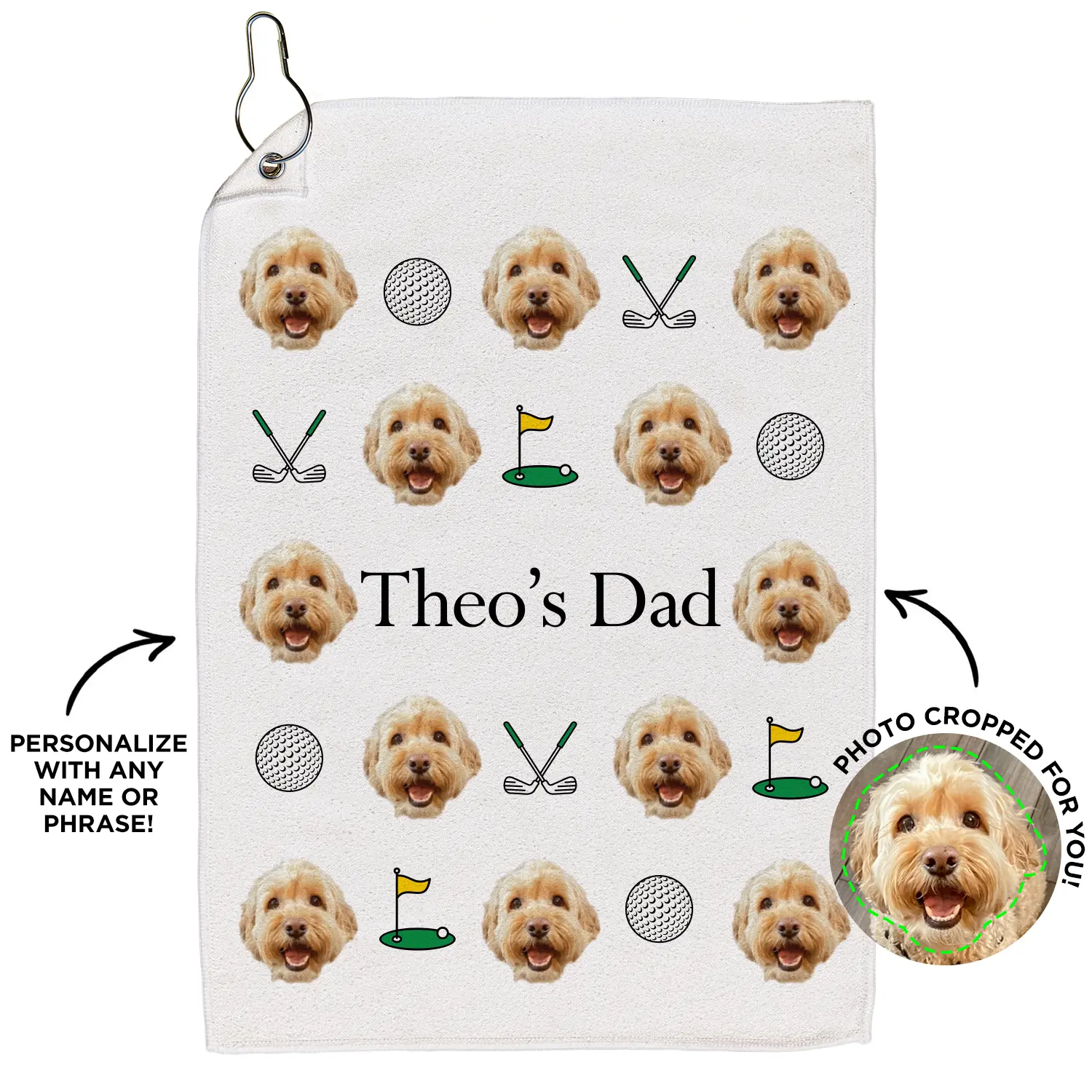 Personalized Pet Golf Towel