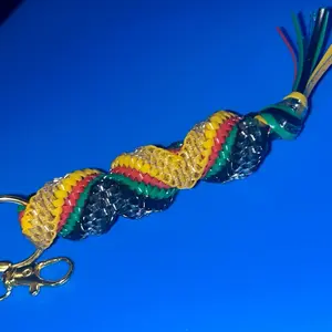 African Bag Purse Charm Keychain Accessory for Purse, Bag or Keychain - Stylish and Versatile Glamour Addition