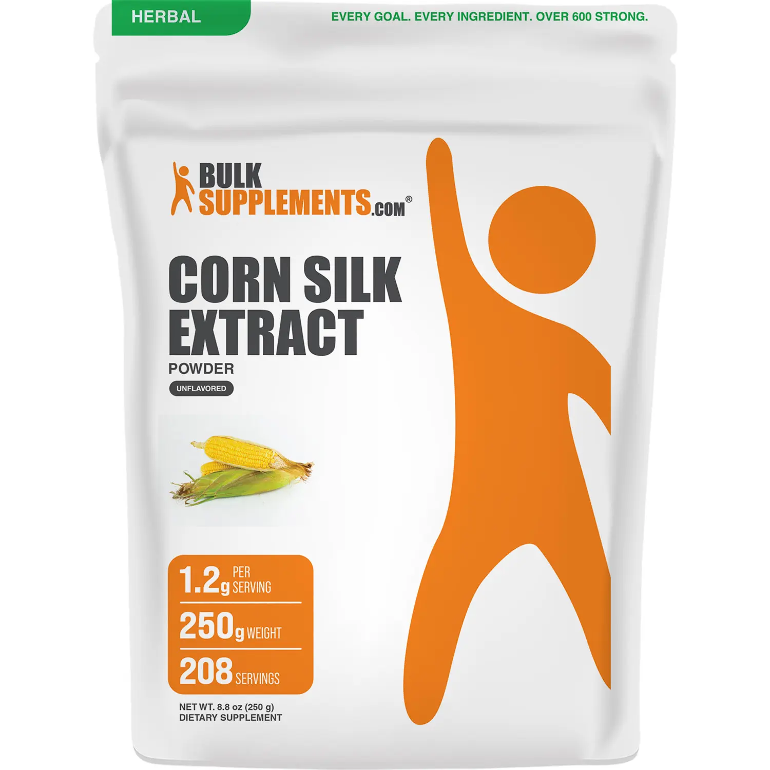BulkSupplements Corn Silk Extract Powder - Edible - Natural Fiber - Zea Mays - Natural Antioxidants - 250g - 1.2 grams per Serving BulkSupplements Corn Silk Extract Powder - Edible - Natural Fiber - Zea Mays - Natural Antioxidants - 250g - 1.2 grams per Serving
