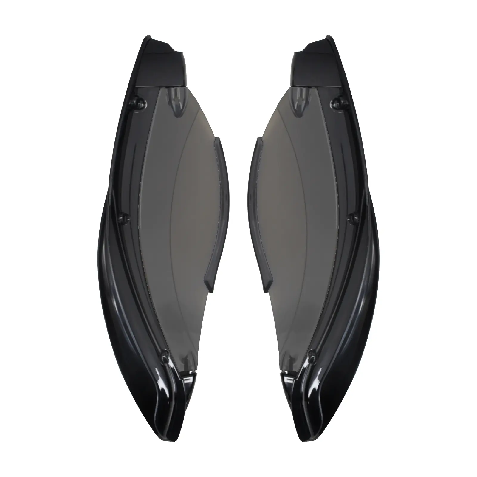 Brand New Black Batwing Fairing Kit with Brown Air Deflectors, Aftermarket Direct Factory Replacement Fit For Harley '14-Later Electra Glide, Street Glide 2014-2023, Direct Replacement From Factory