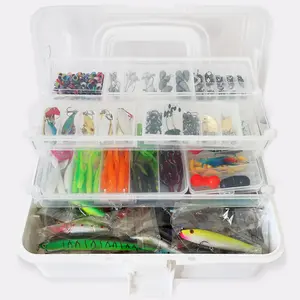 367-Piece Fishing Lures & Tackle Kit - 2026 New Tackle Box with VIBs, Minnows, Soft Baits, Hooks, Weights & Accessories, Freshwater Bass Fishing Gift for Men