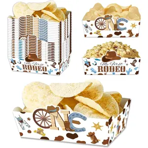 24 count Western Theme  Trays Cowboy 1st Birthday Party Decorations My First Rodeo Birthday Party