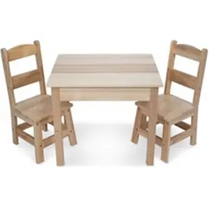 Melissa And Doug  Wooden Table & Chairs Set