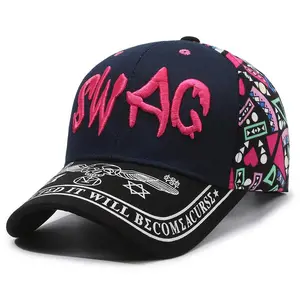 Korean-Style Baseball Cap with Printed Letters and Embroidery for Men and Women Outdoor Casual Fashion Sun Protection Hat
