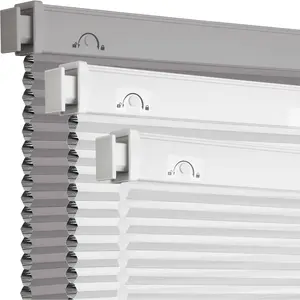 No Tools No Cellular Shades,35" W x 64" H,Light Filtering Blinds for Indoor Windows,UV Protection Privacy No Blinds for Home,Door,White