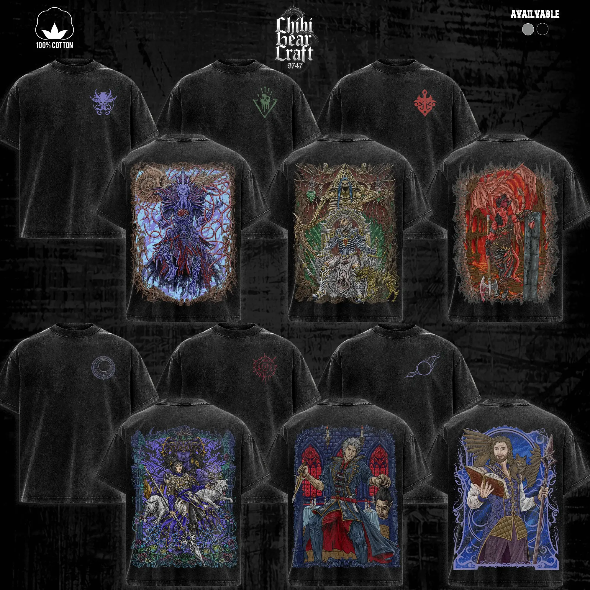 [COLLECTION] Baldurs Gate 3 Shirt BG3 Origin Classes Tarot Art Vintage Acid Washed Oversized T-Shirt Tank Top Gothic Hoodie Graphic Tee Y2K Clothing Summer Men Clothes Outfits Unisex Video Game Clothes Gifts For Him Apparel Epic Dark Fantasy RPG Merch