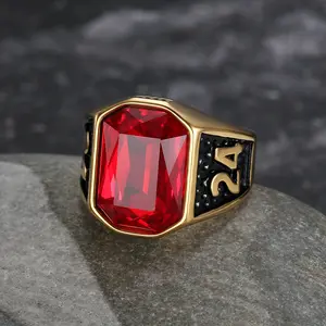 Textured Gemstone Signet Ring, Regal Aura Accessory for Men