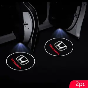 HD LED Car Door Logo Projector Lights, Compatible with Honda Models Including Civic, Fit, Jazz, Accord, Cr-V & More, HD LED Lighting
