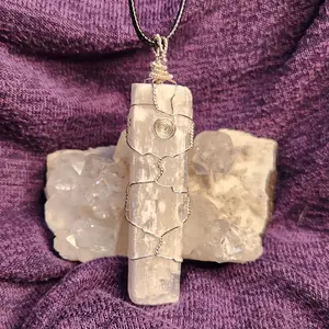 Selenite Pendant Necklace