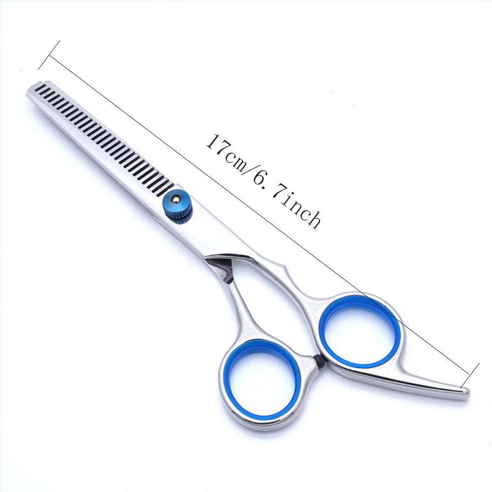Professional 5-in-1 dog grooming scissors set, with safety round tips, made of stainless steel, sharp and durable. Also suitable for cat grooming.
