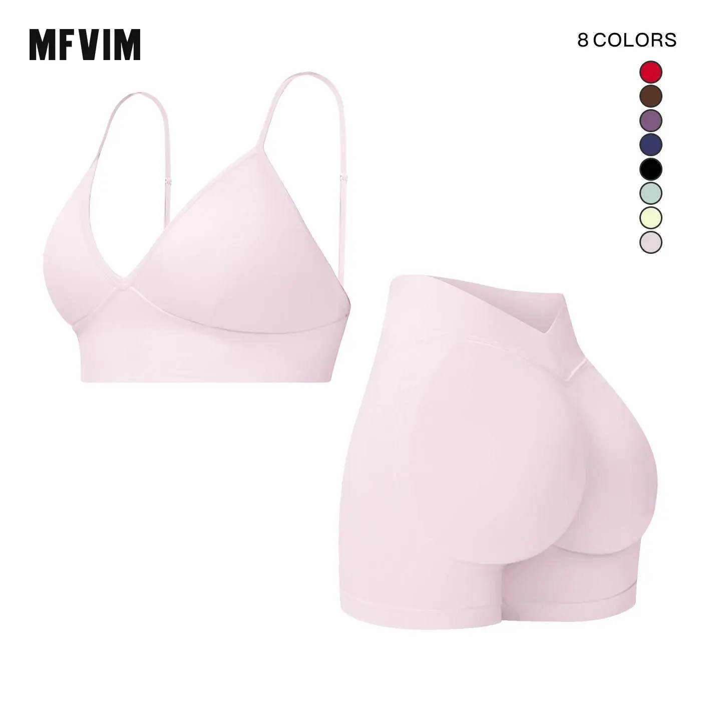 Women's 2 Piece Seamless Yoga Workout Set High Waisted Shorts Sports Bra for Exercise Athletic Breathable Lightweight Compression Activewear Pilates Gym Outfit with Hollow Square Back and Curved Rear Hip, 2 Piece Sets, Women 2 Piece Sets,summerwins