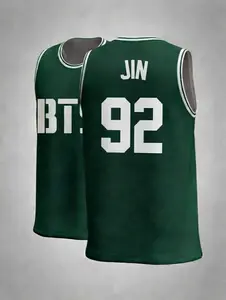 Unisex Green ARIRANG 2026 Kpop Tank Top - BT21 Sleeveless Basketball Jersey JIN SUGA RM J-HOPE JIMIN V Jungkook Graphic Tee