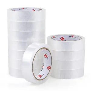 Clear Tape 1 Inch x 164 Ft Transparent Tape Refills 3" Core Big Roll Stationery Tape Strong Gift Wrap Tape for Home Office 12 Rolls Fit 3 Inch Desktop Dispenser
