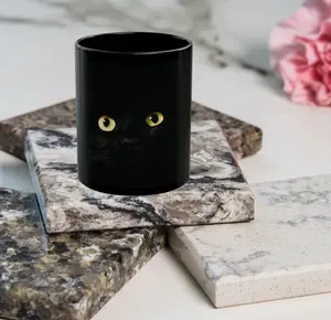 Black Cat Mug | Black Cat Lover | Cat Lover | Cat Lover Gift | Black Mug | Black Cat Lover Gift | Cat Mug | Cat Eyes Mug 11oz