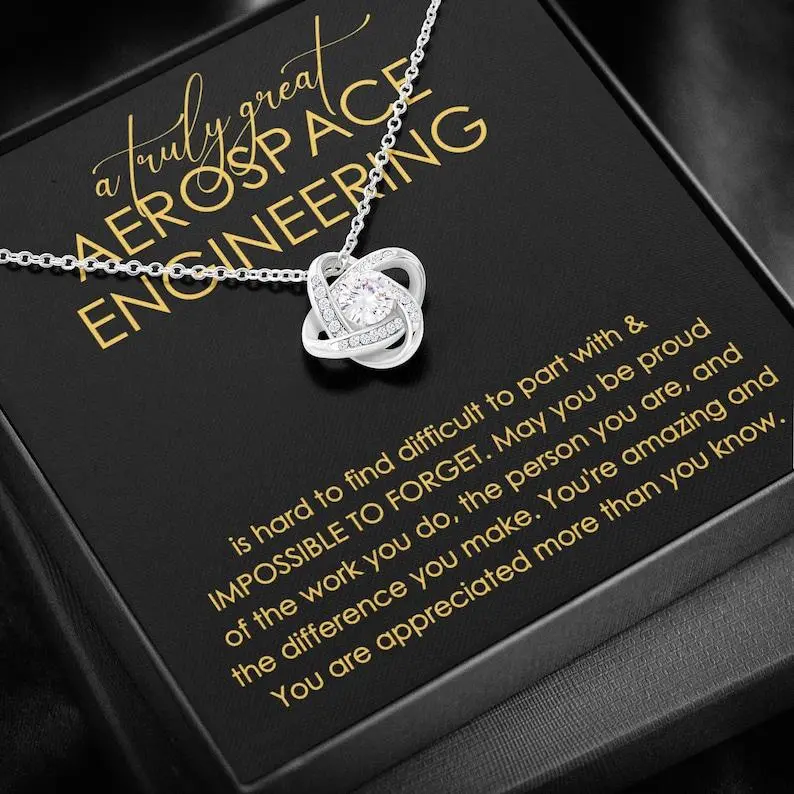 Aerospace Engineering Necklace, Female Engineer, Gift for Women, Rocket Science, Engineering Gifts, Astrophysics, Plane Owner Engineering