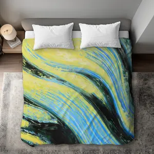 360 stand King Size Duvet Cover - Wavy Magical Liquid, Wave Print, Abstract Look, Soft Texture, Microfiber Face, for King Size Bed & Living Room, Begin Home Decor C1DCKSW08MR7TQ, Decorative Duvet Cover