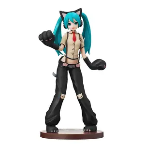 23cm SPM Series Hatsune Miku Project DIVA Kitty Cat Nyanko Girl Collectible Figurine Official PVC Anime Figure Table Ornament Fan Collection Holiday & Birthday Gifts