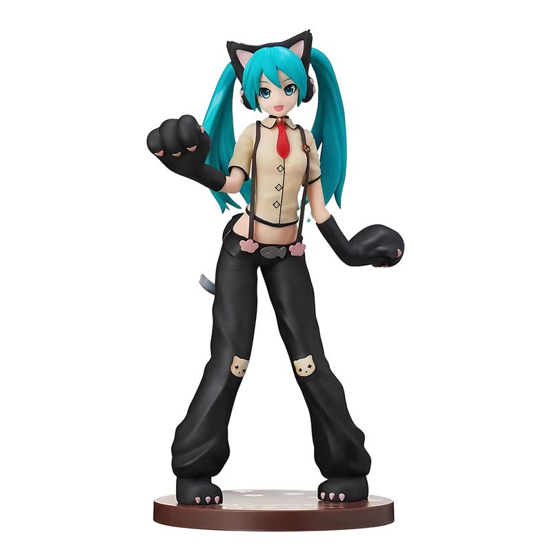 23cm SPM Series Hatsune Miku Project DIVA Kitty Cat Neko Girl Collectible Figurine Official PVC Anime Figure Table Ornament Fan Collection Holiday & Birthday Gifts