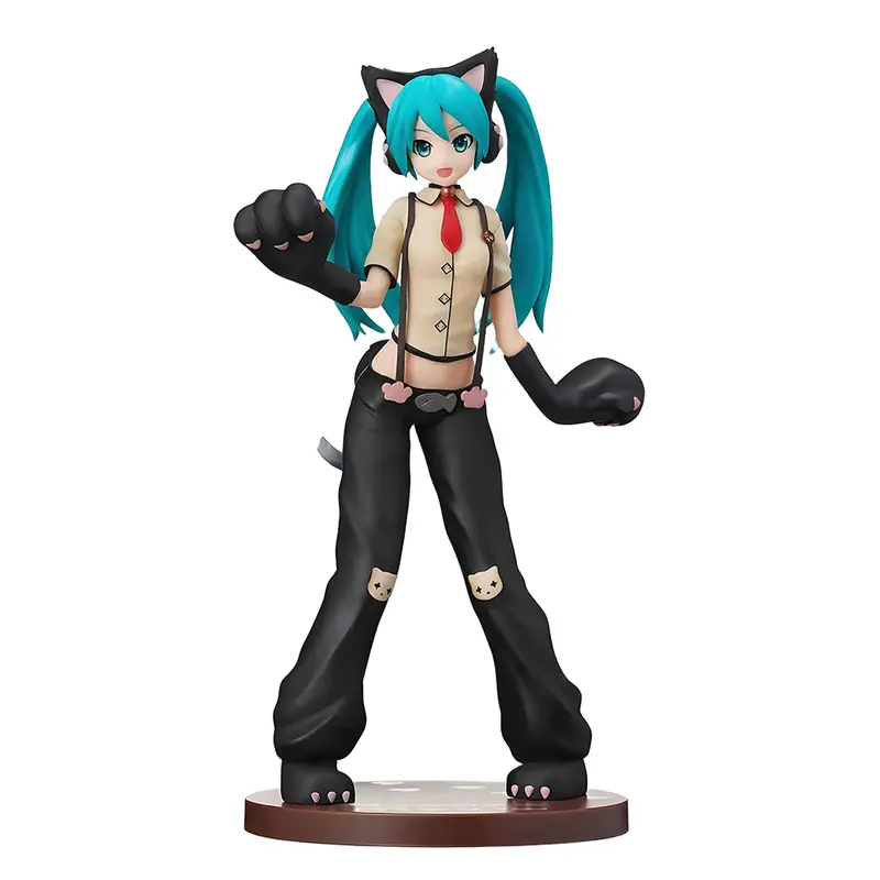 23cm SPM Series Hatsune Miku Project DIVA Kitty Cat Neko Girl Collectible Figurine Official PVC Anime Figure Table Ornament Fan Collection Holiday & Birthday Gifts