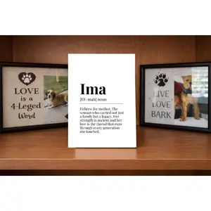 Ima Definition MDF Decor Plaque, 4x6 Gift-Ready Sign for Mothers, Pl8crafted Decor Box, Plaques